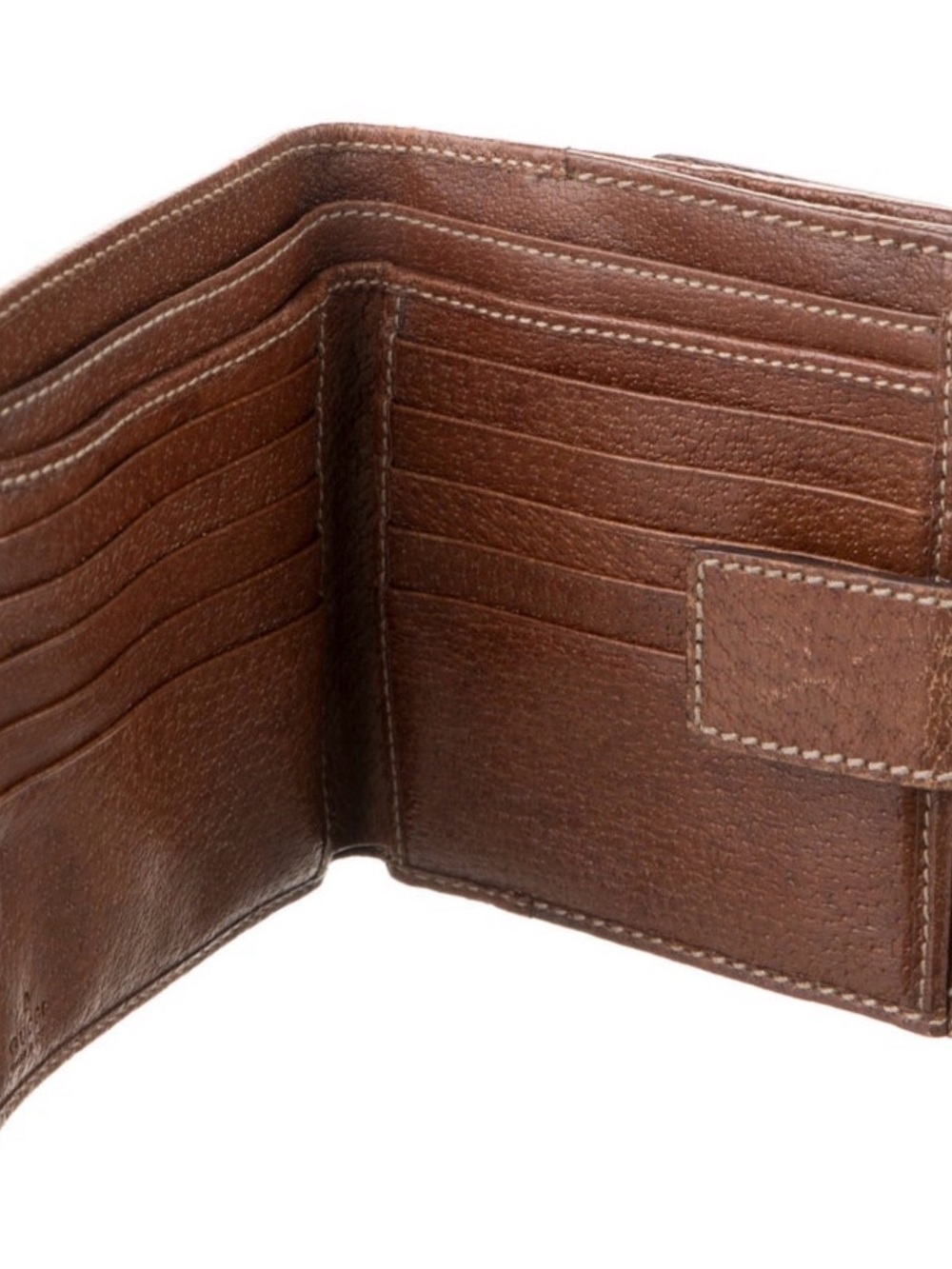 Gucci Brown/Tan GG Canvas Bamboo Trim Crossbody - Picture 3 of 12